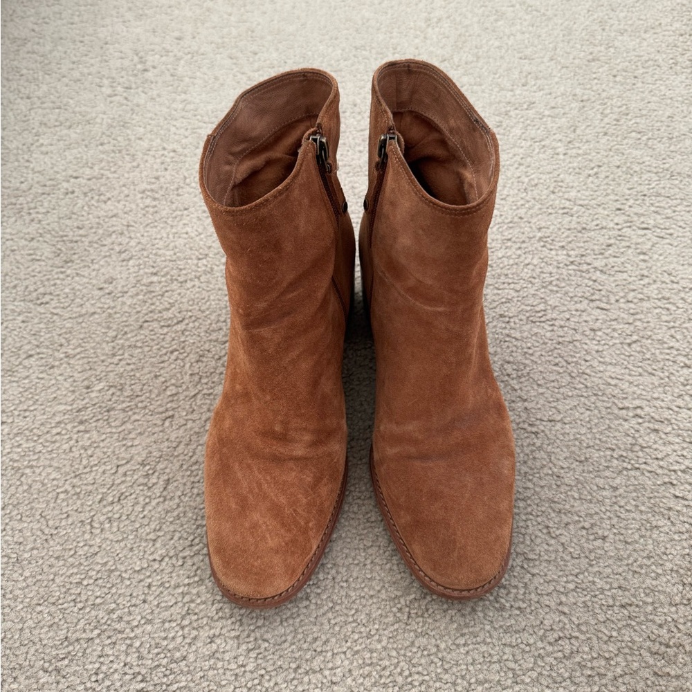 Soludos Brown Suede Ankle Booties